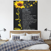 Love Quote voor Husband | Cute Decor Canvas Afdruk (Insitu (Slaapkamer))