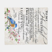 Love Quote voor Husband | Cute Decor Fleece Deken (Voorkant (Horizontaal))