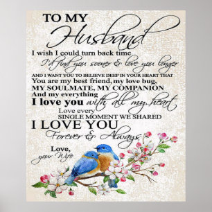 Love Quote voor Husband   Cute Decor Poster