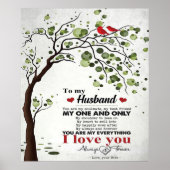 Love Quote voor Husband | Cute Decor Poster (Voorkant)
