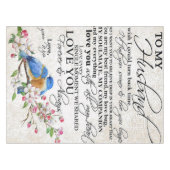 Love Quote voor Husband | Cute Decor Tafelkleed (Voorkant (Horizontaal))