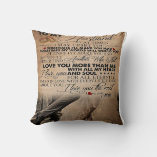 Love Quote voor Husband   Cute Gift for Boyvriend Kussen