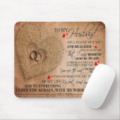 Love Quote voor Husband | Funny Quote Muismat (Met muis)