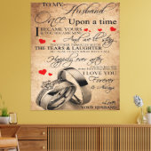 Love Quote voor Husband | Funny Quottes Gift Canvas Afdruk (Insitu (Woonkamer))