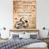 Love Quote voor Husband | Funny Quottes Gift Canvas Afdruk (Insitu (Slaapkamer))