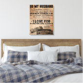 Love Quote voor Husband | Funny Quottes Gift Canvas Afdruk (Insitu (Slaapkamer))