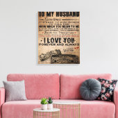 Love Quote voor Husband | Funny Quottes Gift Canvas Afdruk (Insitu (Woonkamer))