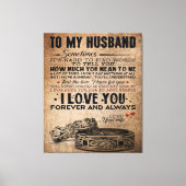 Love Quote voor Husband | Funny Quottes Gift Canvas Afdruk (Voorkant)