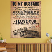 Love Quote voor Husband | Funny Quottes Gift Canvas Afdruk (Insitu (Woonkamer))