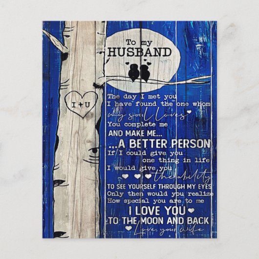 Love Quote voor Husband Gift Idea, Husband Birthda Flyer (Voorkant)