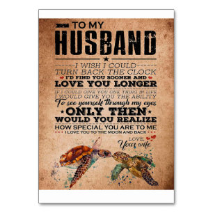 Love Quote voor Husband Gift Idea, Husband Birthda Kaart
