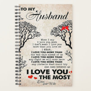 Love Quote voor Husband Gift Idea, Husband Birthda Planner