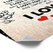 Love Quote voor Husband Gift Idea, Husband Birthda Poster (Hoek)