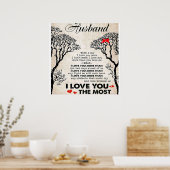 Love Quote voor Husband Gift Idea, Husband Birthda Poster (Keuken)