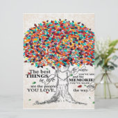 Love Quote voor Husband, Husband Birthday Gift Menu (Staand voorkant)