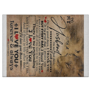 Love Quote voor Husband   Lovely Family Decor Cade Snijplank