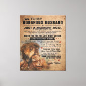 Love Quote voor Husband | Lovely Gift Canvas Afdruk (Voorkant)