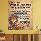 Love Quote voor Husband | Lovely Gift Canvas Afdruk (Insitu (Woonkamer))