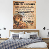 Love Quote voor Husband | Lovely Gift Canvas Afdruk (Insitu (Slaapkamer))