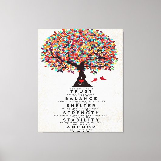 Love Quote voor Husband | Lovely Gift Canvas Afdruk (Voorkant)