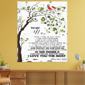 Love Quote voor Husband | Naar mijn Man Cadeft Canvas Afdruk (Insitu (Woonkamer))