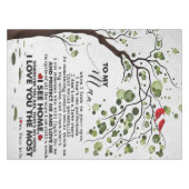 Love Quote voor Husband | Naar mijn Man Cadeft Tafelkleed (Voorkant (Horizontaal))