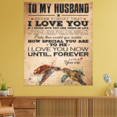 Love Quote voor Husband | Perfect Couple Cft Canvas Afdruk (Insitu (Woonkamer))