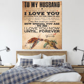 Love Quote voor Husband | Perfect Couple Cft Canvas Afdruk (Insitu (Slaapkamer))