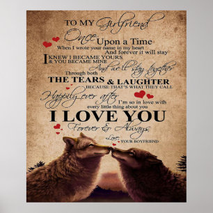 Love Quote voor Vriendin   Cadeau van de familie C Poster