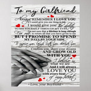 Love Quote voor Vriendin   cadeau voor overeenkome Poster