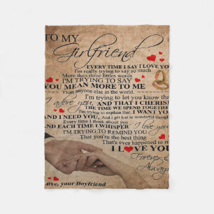 Love Quote voor Vriendin Cute Decor Cft Fleece Deken