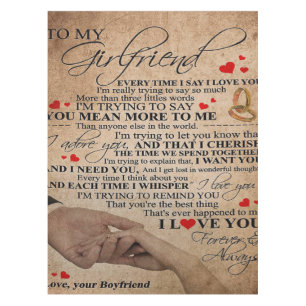 Love Quote voor Vriendin Cute Decor Cft Tafelkleed