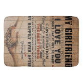 Love Quote voor Vriendin | Funny Quottes Gift Badmat (Voorkant)