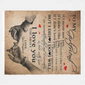 Love Quote voor Vriendin | Funny Quottes Gift Fleece Deken (Voorkant (Horizontaal))