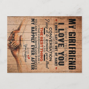 Love Quote voor Vriendin, Vriendin Birthday Gift Briefkaart