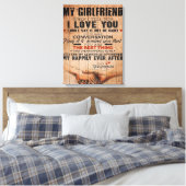 Love Quote voor Vriendin, Vriendin Birthday Gift Canvas Afdruk (Insitu (Slaapkamer))