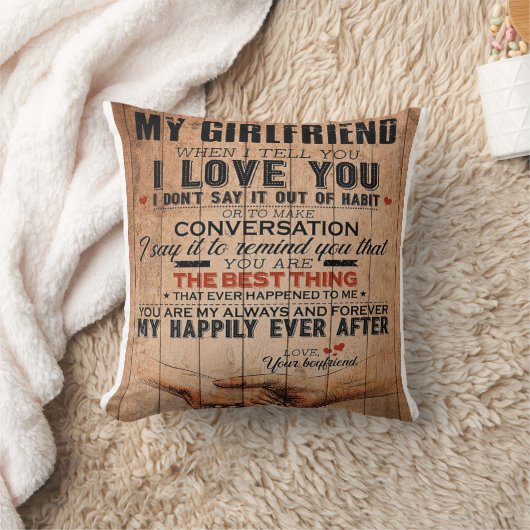 Love Quote voor Vriendin, Vriendin Birthday Gift Kussen (Deken)