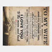 Love Quote voor Wife | Beste en perfecte cadeautje Fleece Deken (Voorkant (Horizontaal))