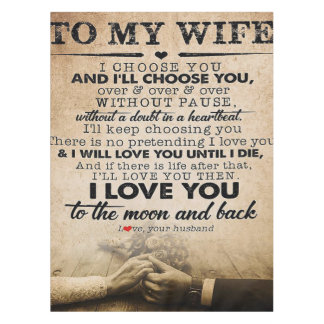 Love Quote voor Wife | Beste en perfecte cadeautje Tafelkleed
