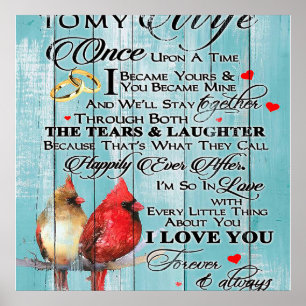 Love Quote voor Wife, Couple Love Gift, Love Wife Poster