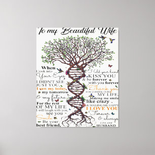 Love Quote voor Wife Home Decor Cft Canvas Afdruk
