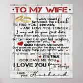 Love Quote voor Wife | Trendy Cadeau voor vrouw Poster (Voorkant)