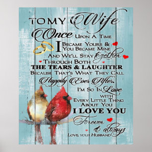 Love Quote voor Wife   Trendy Cadeau voor vrouw Poster