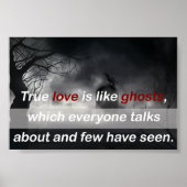 Love Quote: ware liefde is als spoken Poster (Voorkant)