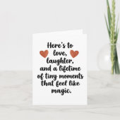 Love Quote Wedding Engagement Party Kaart (Voorkant)