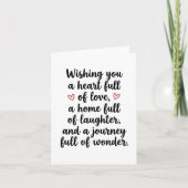 Love Quote Wedding Engagement Party Kaart (Voorkant)