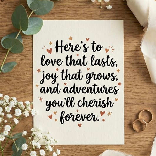 Love Quote Wedding Engagement Party Kaart