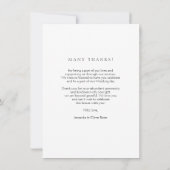 Love Quote White Trendy Collage Wedding 6 Photos Bedankkaart (Achterkant)