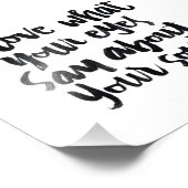 Love Quotes: Ik hou van wat je ogen zeggen over.. Foto Afdruk (Hoek)