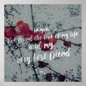 Love Quottes for Him - Typography Poster (Voorkant)